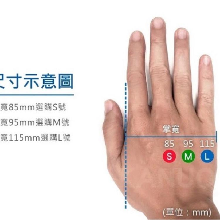 【SIFOTEC】無粉 PVC 塑膠檢診手套 S/M/L (100入/盒x1)