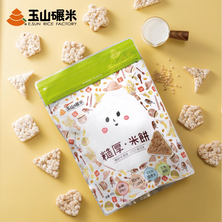 【無麩質米餅】玉山碾米100%純米米餅／非油炸、無麩質／糙米餅／糙米香／糙厚米餅
