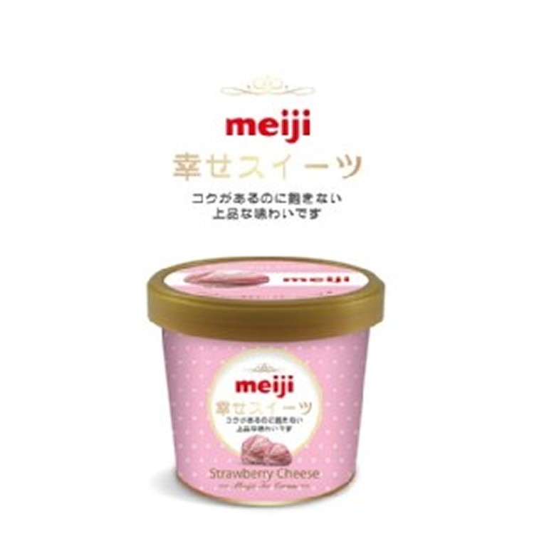 明治冰淇淋-幸福杯 草莓起司口味