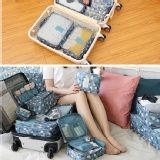 [全套組-超優惠價！]2015新款 韓版 旅行旅遊出國 收納袋-行李箱用 整理包 包中包 收納包