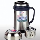 三光牌．樂奇．A-600SS小蟻布比二層高真空不鏽鋼保溫杯600CC．附濾網