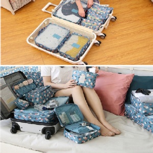 [全套組-超優惠價！]2015新款 韓版 旅行旅遊出國 收納袋-行李箱用 整理包 包中包 收納包