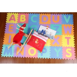 明德 英文字母 環保無毒 EVA 巧拼地墊 塑膠地墊 寶寶爬行墊 遊戲墊 30*30cm