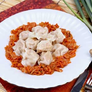 手工韓式泡菜豬肉水餃 特價：$99