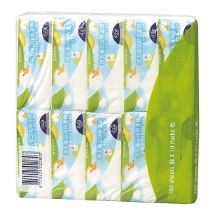 歐芮坦 細柔抽取式衛生紙 100抽10包入【屈臣氏】2包*65優惠價