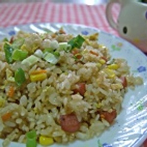 Dr.CooK~火腿玉米蛋炒飯