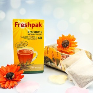 免運!【Freshpak】南非國寶茶(博士茶) RooibosTea 茶包-新包裝/40入 2.5gx40入/盒 (12盒，每盒155.2元)