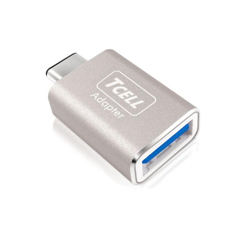 免運!【TCELL冠元】 USB 3.1 Type-C(公)轉USB-A(母) 轉接頭 資料轉接 OTG Type-C(公)轉USB-A(母) (3入,每入152.6元)