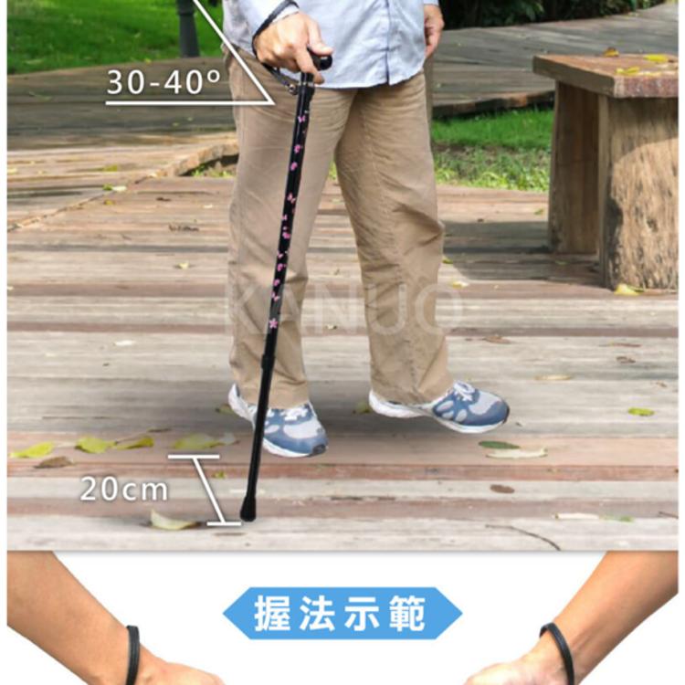 【NorthFox北狐】碳纖維伸縮二節式手杖 (休閒手杖 拐杖 共6種顏色可選)
