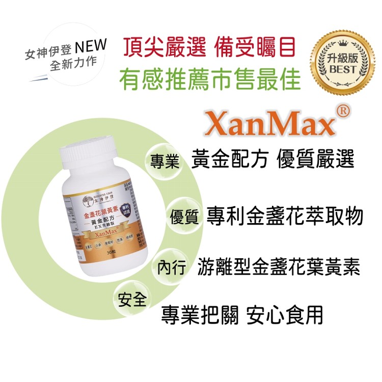 【女神伊登】專利金盞花葉黃素複方膠囊(升級版)