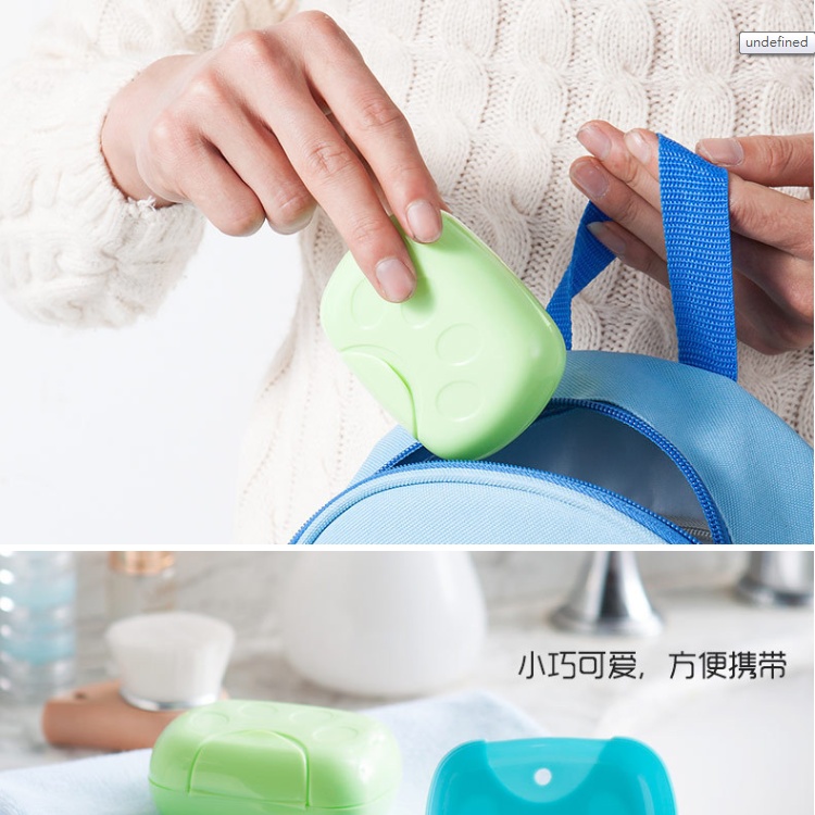 創意防漏 糖果色肥皂盒 清新貓爪設計 按扣式旅行皂盒 攜帶式香皂盒 手工香皂收納盒