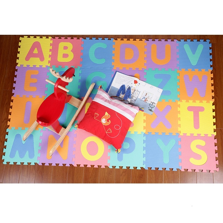 明德 英文字母 環保無毒 EVA 巧拼地墊 塑膠地墊 寶寶爬行墊 遊戲墊 30*30cm