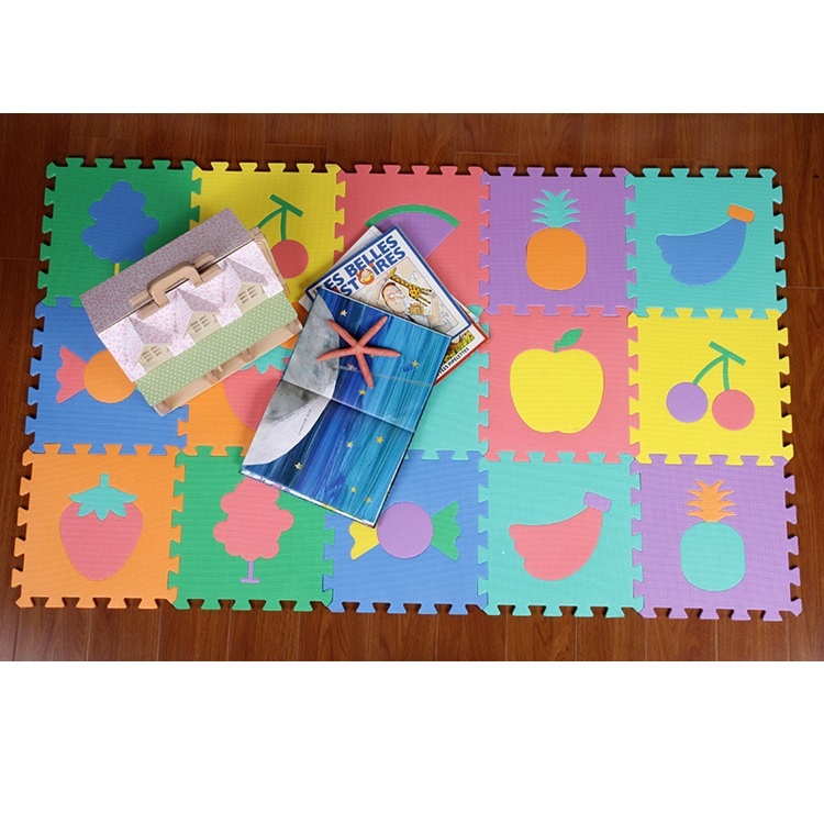 明德 水果 環保無毒 EVA 巧拼地墊 塑膠地墊 寶寶爬行墊 遊戲墊 30*30cm