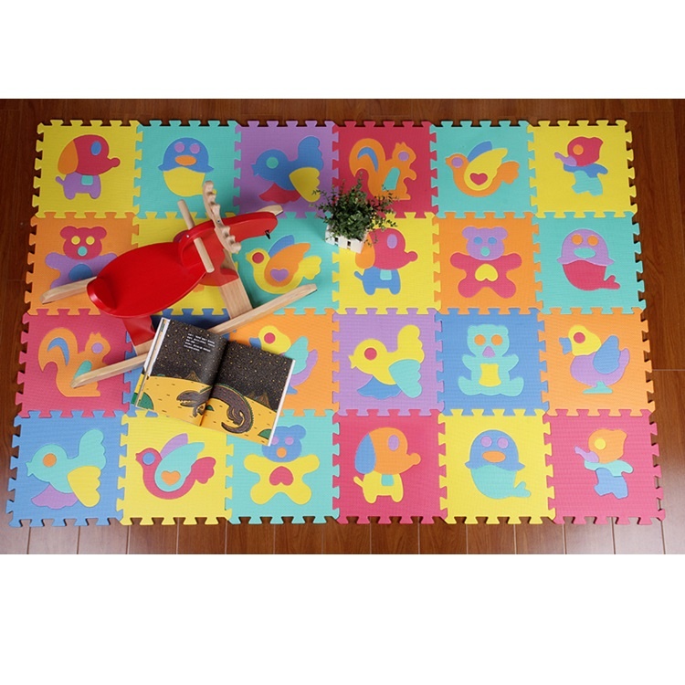 明德 動物 環保無毒 EVA 巧拼地墊 塑膠地墊 寶寶爬行墊 遊戲墊 30*30cm