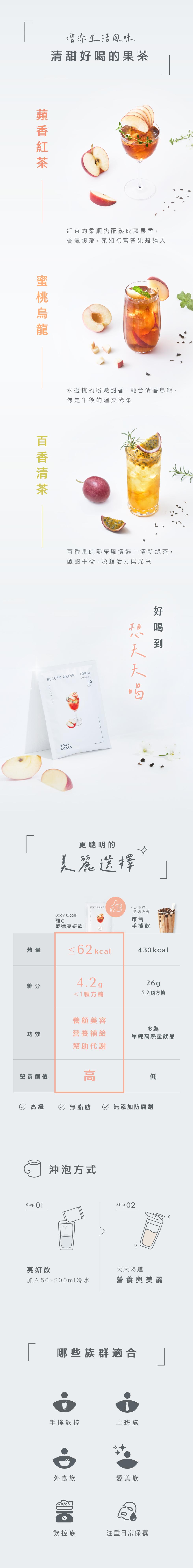 增添生活風味，清甜好喝的果茶，蘋香紅茶，蜜桃烏龍，紅茶的柔順搭配熟成蘋果香,香氣馥郁,宛如初嘗禁果般誘人，百香清茶，水蜜桃的粉嫩甜香,融合清香烏龍,像是午後的溫柔光暈，百香果的熱帶風情遇上清新綠茶,酸甜平衡,喚醒活力與光采，好喝 到，想天天圆，更聰明