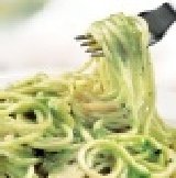 義大利麵(羅勒青醬) 新鮮羅勒葉所散發的香氣，加上起司粉和松子的調味，營養又好吃！每袋10包/170元(不含麵體)