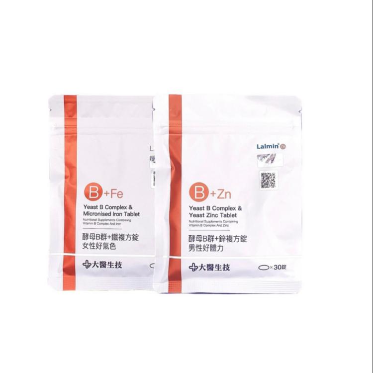 【大醫生技】酵母B群+鋅複方錠 酵母B群+鐵複方錠 30錠/包