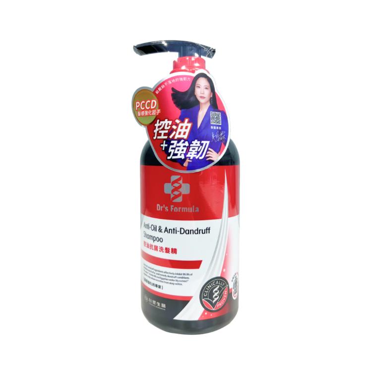 【台塑生醫】 Dr's Formula 髮根強化潤澤感/髮根強化清爽感/控油抗屑 洗髮精 580g