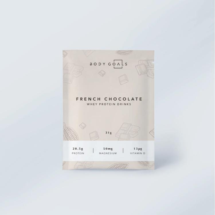 【Body Goals】多效乳清蛋白飲：法式可可 奶茶 草莓牛奶 咖啡拿鐵