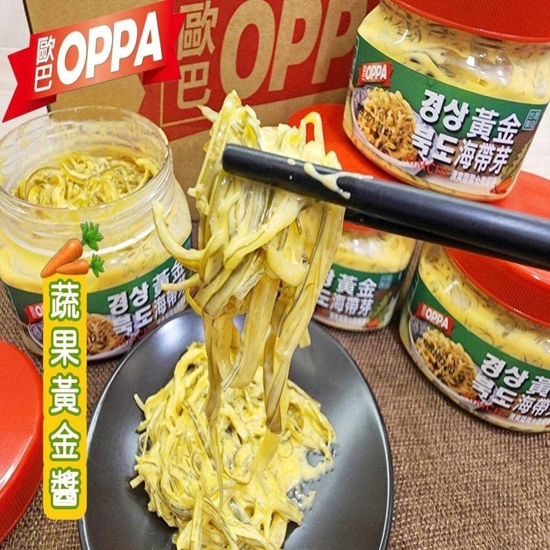 超OPPA歐,蔬果黃金醬,包黃色,附黃金,三海帶芽,경상 黃金,手三海帶芽,意寶國際品,경상품,景田海。