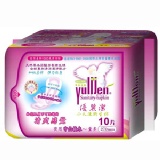 優麗潔-草本涼感系抗菌衛生棉 (夜用) 10片/包，中藥萃取奈米化抑菌技術，涼爽感、還有淡香的中藥氣味。