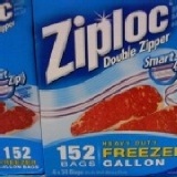 雙層夾鍊冷凍保鮮袋 Ziploc--size: 17.7cm x 19.5cm
