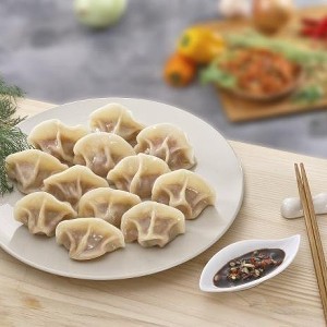 【四海遊龍】韓式辣味豬肉水餃 大包裝(60顆)