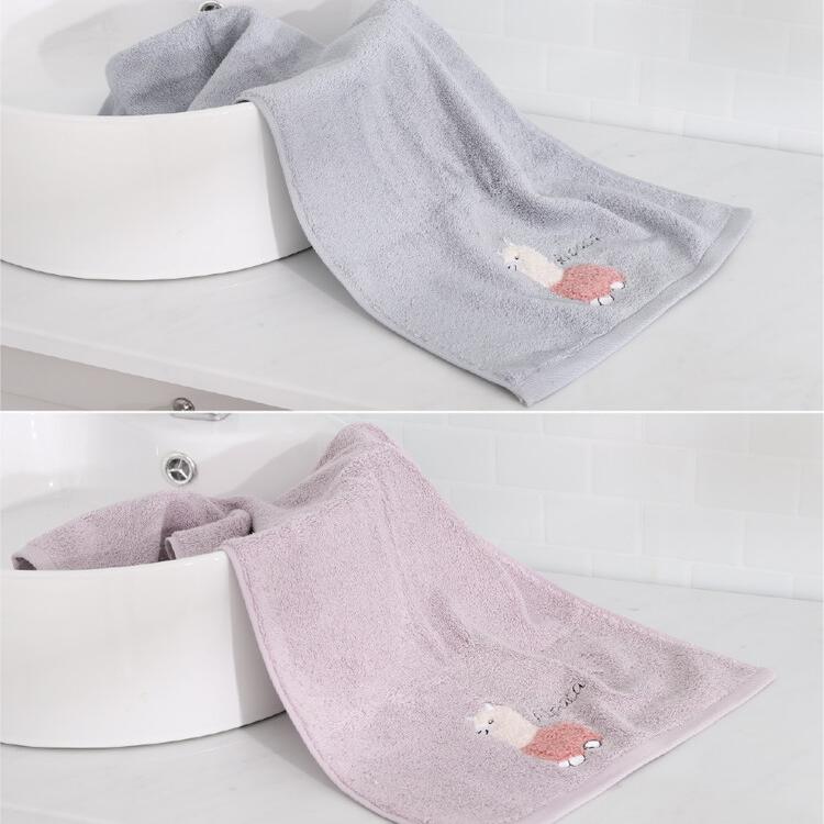 【HKIL-巾專家】可愛羊駝純棉毛巾