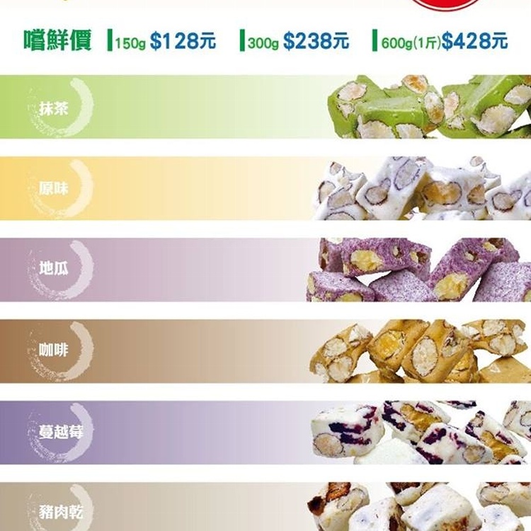 中盒骰子牛軋糖 ( 300G )
