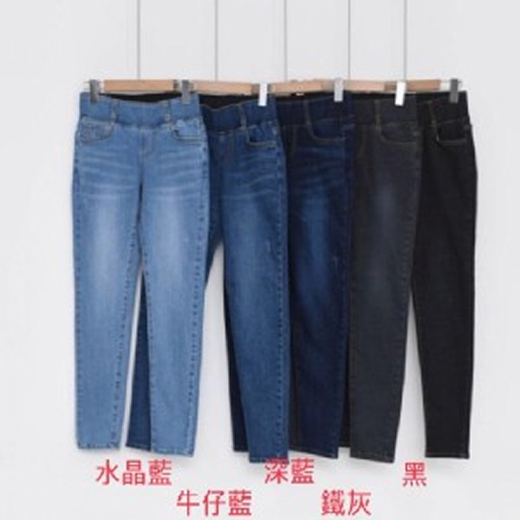 💥超爆款～新色登場‼️★正韓極品 超彈力爆款收腹牛仔褲(黑/鐵灰)