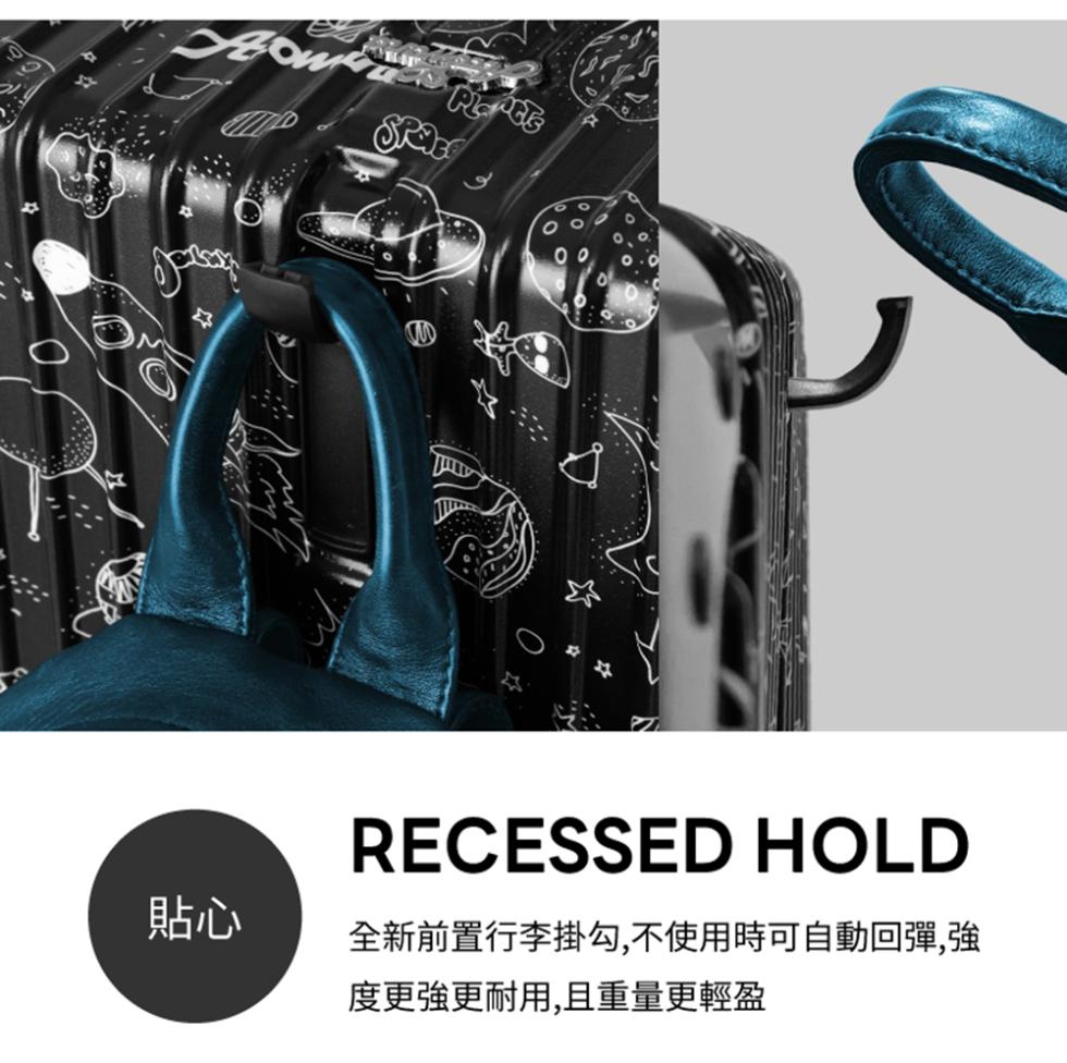 全新前置行李掛勾,不使用時可自動回彈,強，度更強更耐用,且重量更輕盈。