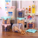 帶蓋透明保鮮密封罐-600ml