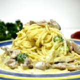 奶油嫩雞義大利麵 【不含麵】嫩雞是雞腿肉喔^^