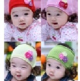 韓國進口超可愛～三朵小花＋珍珠＋假髮 髮帶