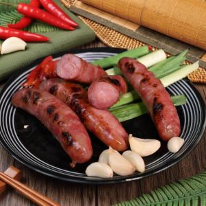 【太禓食品】優質豬後腿香腸任選口味600g 原味、蒜味、高粱酒、飛魚卵