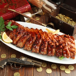 美式碳烤豬肋排