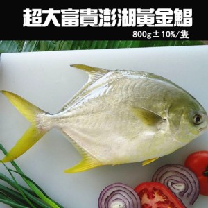 免運!【喬大】超大野生黃金鯧魚 800G10/隻 (20隻，每隻323.1元)