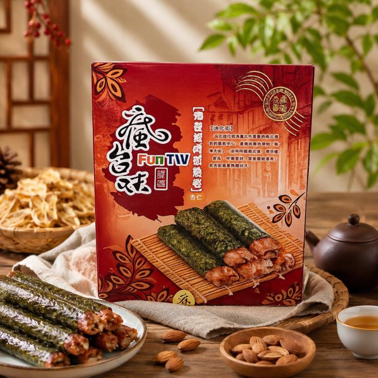 【太禓食品】瘋台味 正宗迪化街名產伴手禮 海苔豬肉紙燒捲