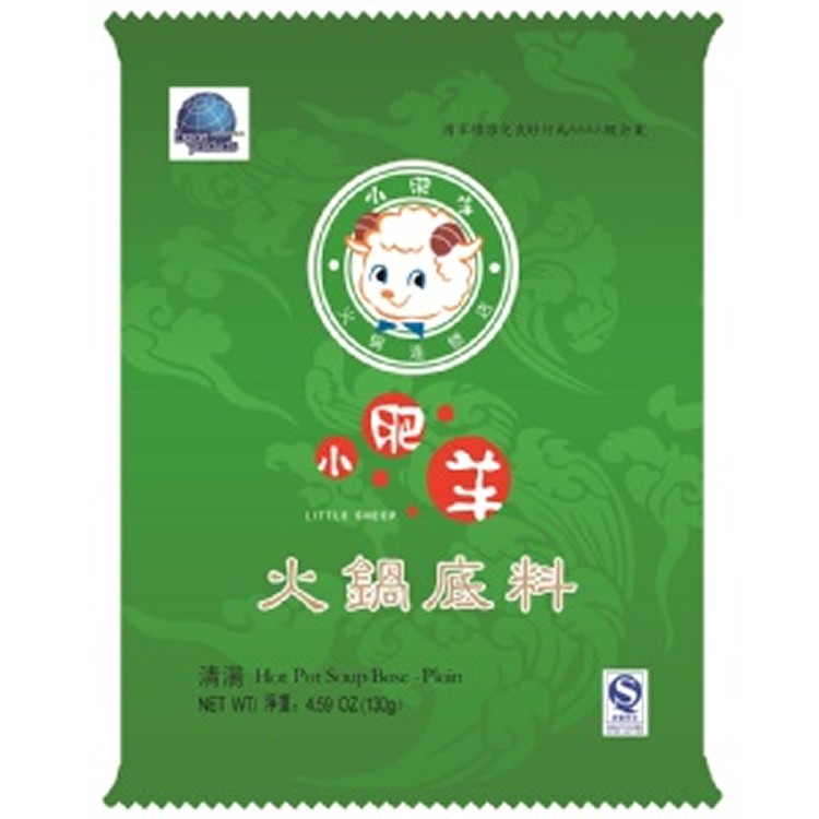 正宗小肥羊清湯鍋底6-8人份110g，可對2500cc的水