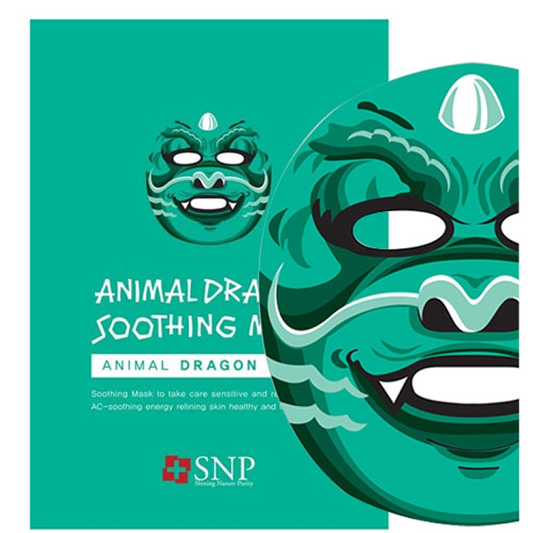 SNP 動物大會綠龍舒緩面膜(10入/盒)