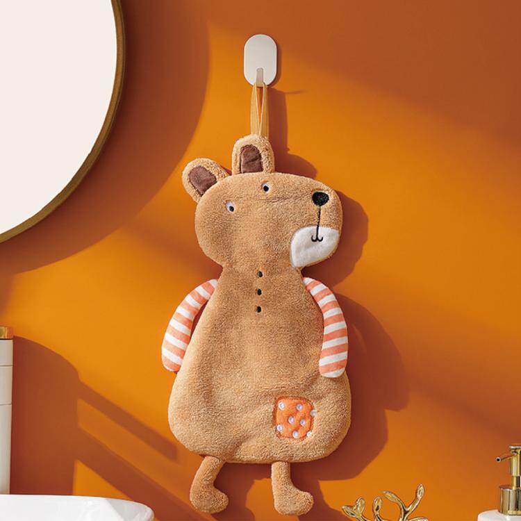 【星紅織品】可愛森林動物珊瑚絨擦手巾