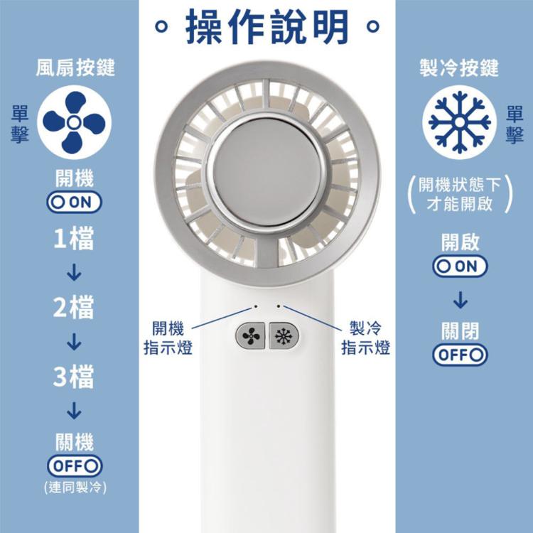 【QiMart】升級款冰鎮輕巧製冷隨身風扇(B款)