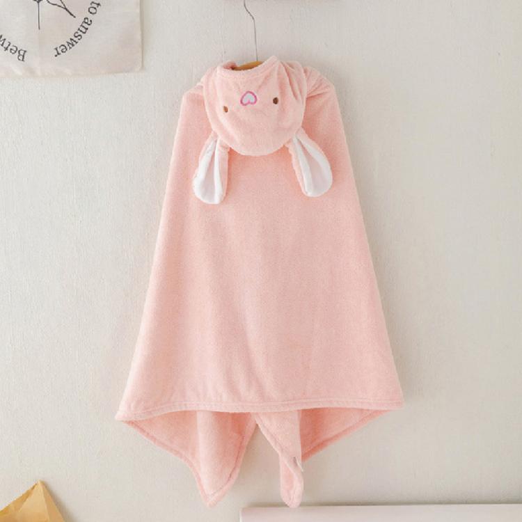 【星紅織品】可愛動物造型珊瑚絨兒童斗蓬浴巾