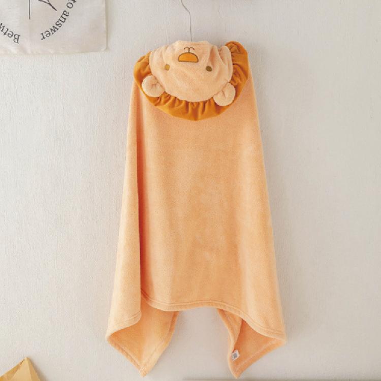 【星紅織品】可愛動物造型珊瑚絨兒童斗蓬浴巾