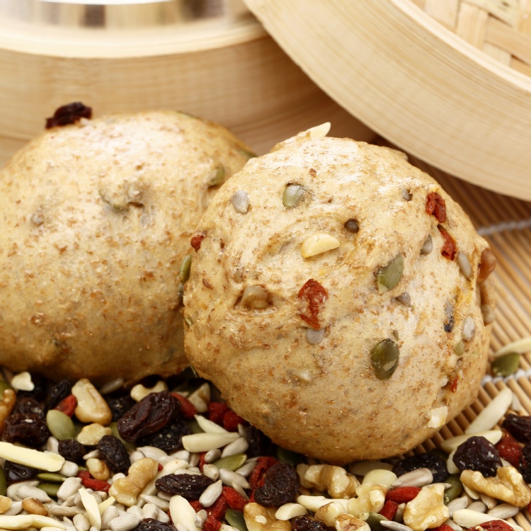 四平手工饅頭_全麥養生堅果饅頭(單顆)