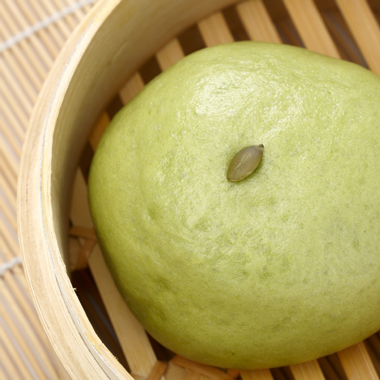 四平手工饅頭_抹茶芋頭(單顆)