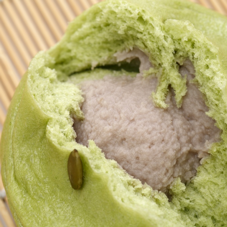 四平手工饅頭_抹茶芋頭(單顆)