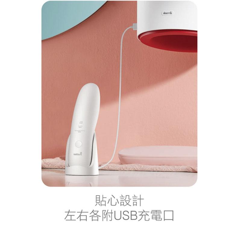 貼心設計，左右各附USB充電口。