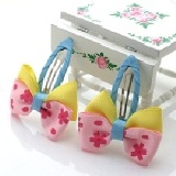 韓版布藝髮飾 (A006)/對