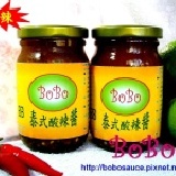 泰式酸辣醬 中辣 **新鮮檸檬酸和生辣椒辣+天然香葉佐拌~水餃, 火鍋, 海鮮, 雞排的最佳沾醬, 特價：$150